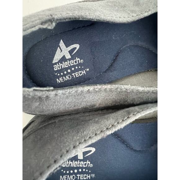 Athletech Women’s Gray Comfort Slip On Loafers Memo Tech Insoles Sneaker Shoes 9 - Picture 7 of 9